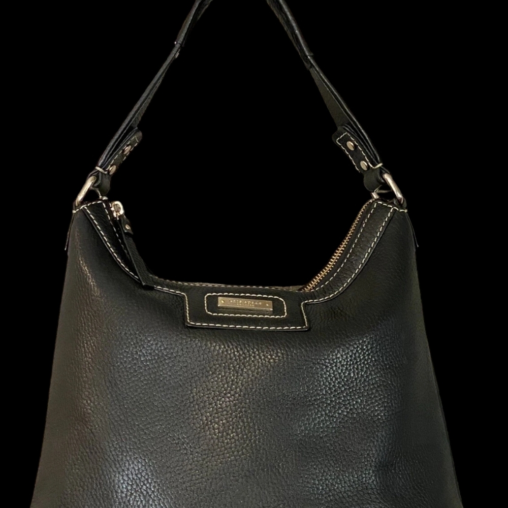 Kate Spade Black Textured Hobo Bag
